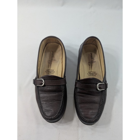 Martin Dingman Brown Leather  Men\'s 9 Hand Made in Mexico Country Porch Loafer main image 7